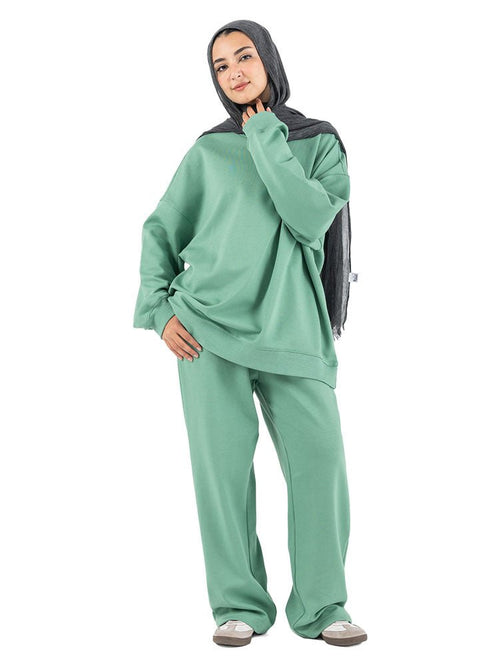 Mint Melton Suit - Khotwh
