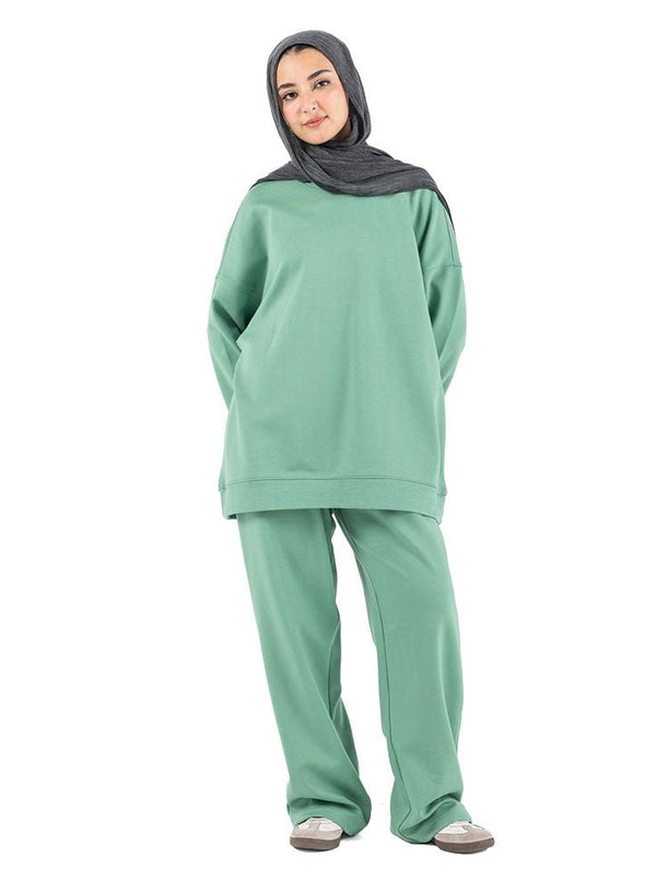 Mint Melton Suit - Khotwh
