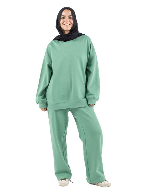 Mint Melton Suit - Khotwh