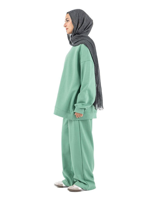 Mint Melton Suit - Khotwh