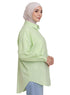 Mint Pocket Over Size Linen Shirt - Khotwh