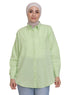 Mint Pocket Over Size Linen Shirt - Khotwh