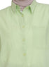 Mint Pocket Over Size Linen Shirt - Khotwh