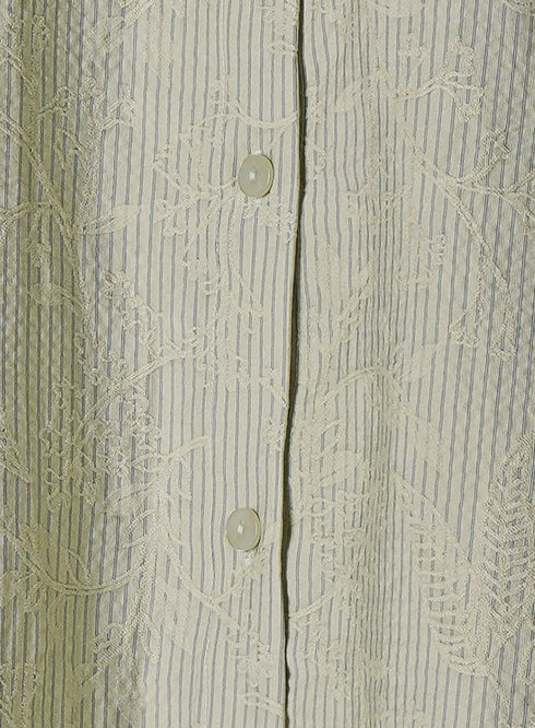 Mint RD- Jacquard Embroidered Shirt - Khotwh