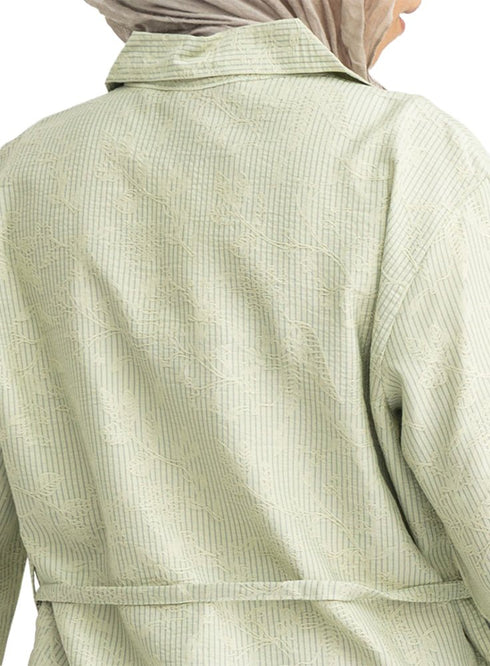 Mint RD- Jacquard Embroidered Shirt - Khotwh