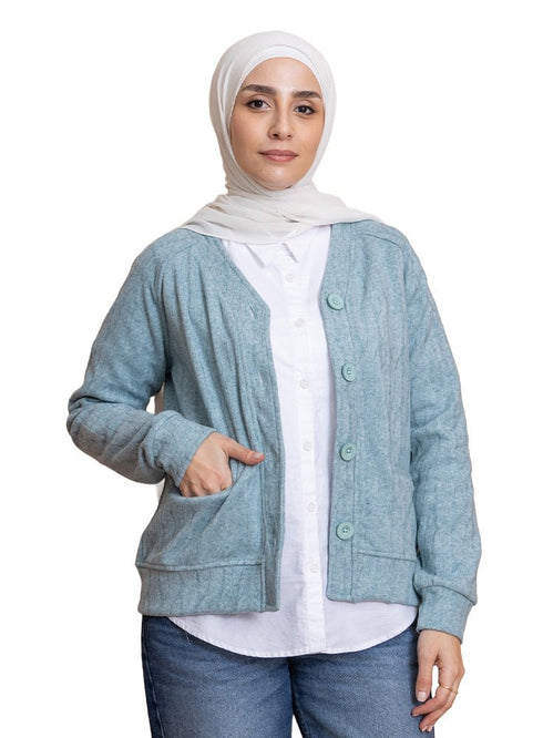 Mint RD - Patterned Sweater - Khotwh