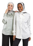 Mint Satin Tape Blouse - Khotwh