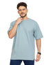 Mint Squares Over Size Round T-Shirt - Khotwh