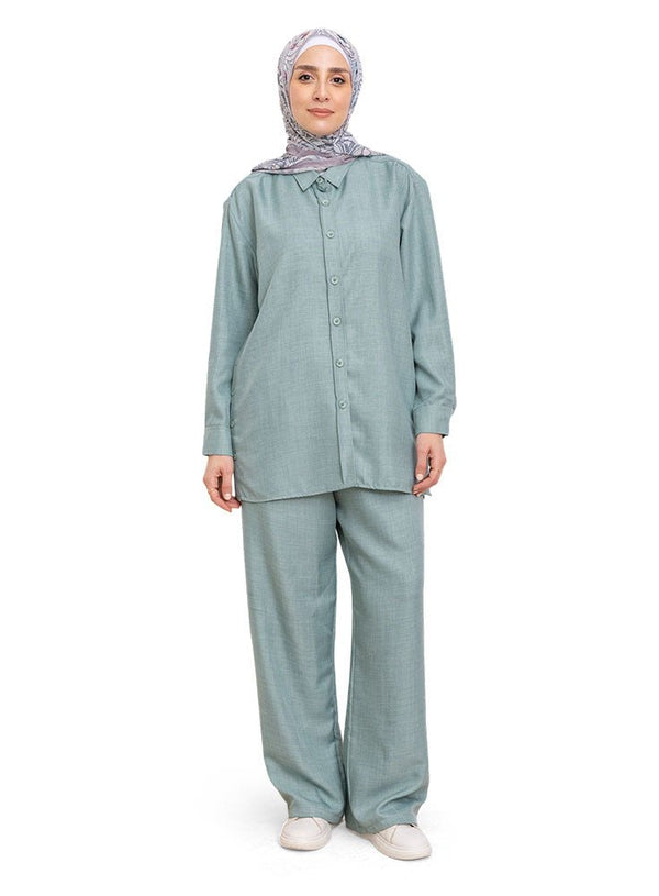 Mint V - Linen Suit - Khotwh