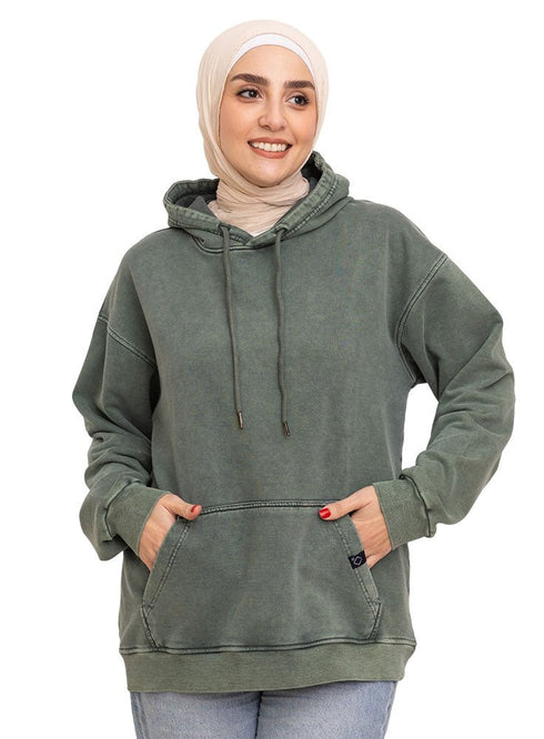 Mint Washed O - S Hoodie - Khotwh