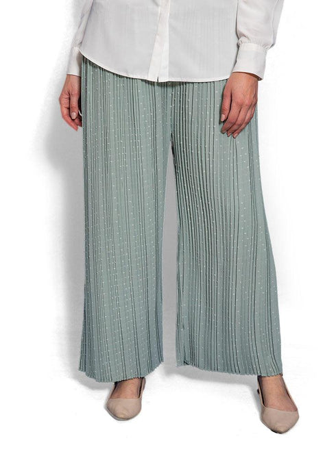 Mint Wide Pleated Pant - Khotwh