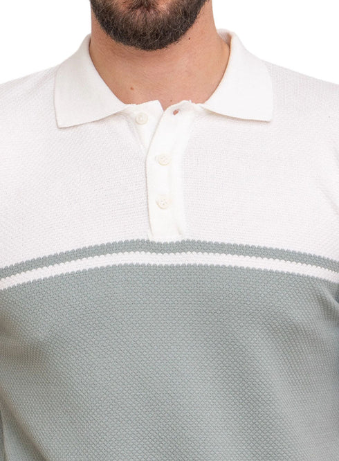 Mint*White Design 01009Knit Polo Neck - T-Shirt - Khotwh