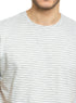 Mist Striped Round T-shirt - Khotwh
