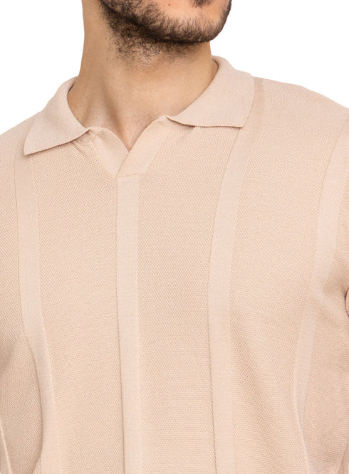 Mocha Design 12 - F - Polo Neck T-Shirt - Khotwh
