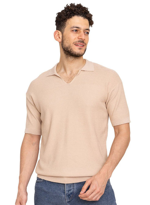 Mocha Design 14 - F - Polo Neck T-Shirt - Khotwh
