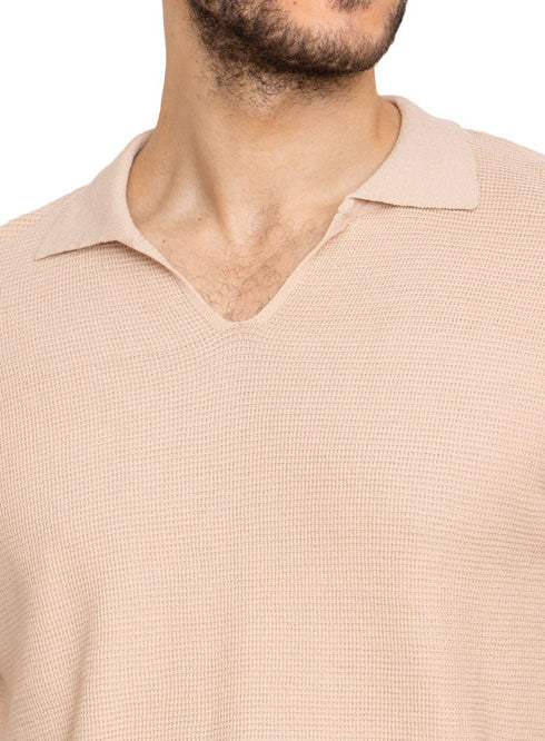 Mocha Design 14 - F - Polo Neck T-Shirt - Khotwh