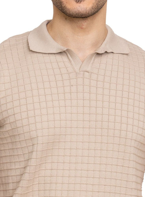 Mocha Design 15 - F - Polo Neck T-Shirt - Khotwh