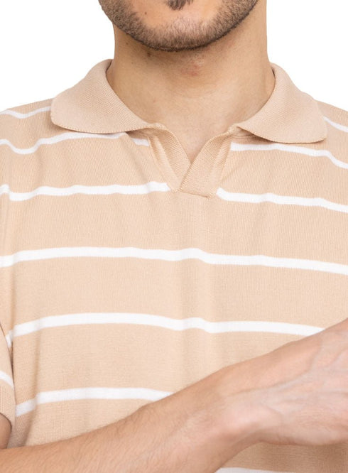 Mocha Design 23 - F - Polo Neck T-Shirt - Khotwh