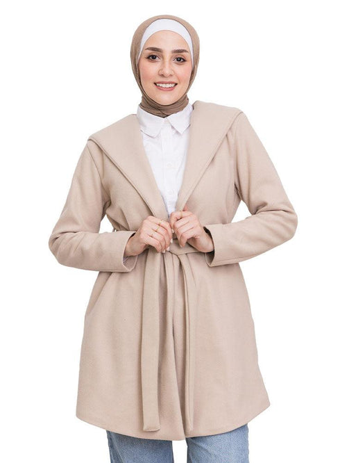 Mocha Feather Jacket - Khotwh