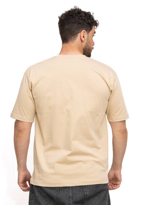 Mocha Over Size Round T-Shirt - Khotwh