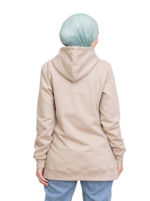 Mocha Printed - HoodieV Design 65 - Khotwh