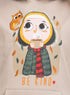Mocha Printed - HoodieV Design 66 - Khotwh