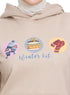 Mocha Printed - HoodieV Design 69 - Khotwh