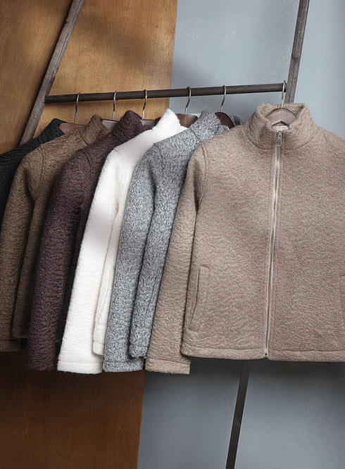 Mocha RD - Faux Fur High Neck Sweater - Khotwh