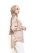 Mocha Satin Over Size Shirt - Khotwh