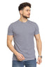 N - Indigo Striped Round T-Shirt - Khotwh
