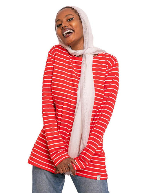 N - Milon Striped Long - Sleeve - Khotwh