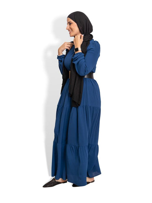 Navy Basic Dress - Khotwh