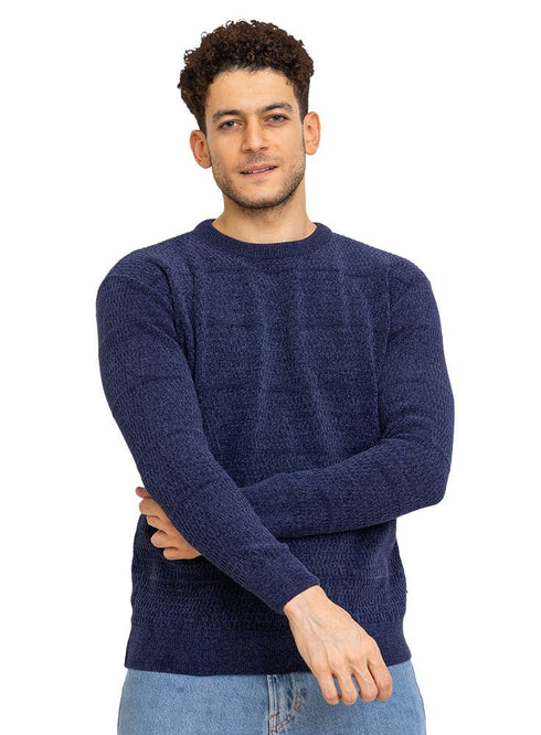 Navy - Design 0110 BS - Round Pullover - Khotwh