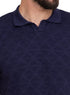 Navy Design 1 - F - Polo Neck T-Shirt - Khotwh