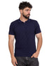 Navy Design 1 - F - Polo Neck T-Shirt - Khotwh