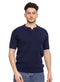 Navy Design 24 - F - Polo Neck T-Shirt - Khotwh