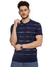 Navy Design 7 - F - Polo Neck T-Shirt - Khotwh