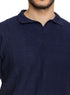 Navy Design 9 - F - Polo Neck T-Shirt - Khotwh