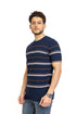Navy F - S.Knit Round T-shirt - Khotwh