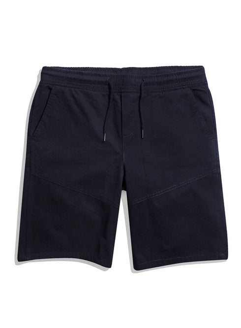 Navy Gabardine Short - Khotwh