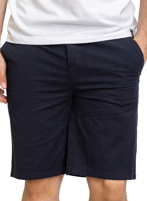 Navy Gabardine Short - Khotwh