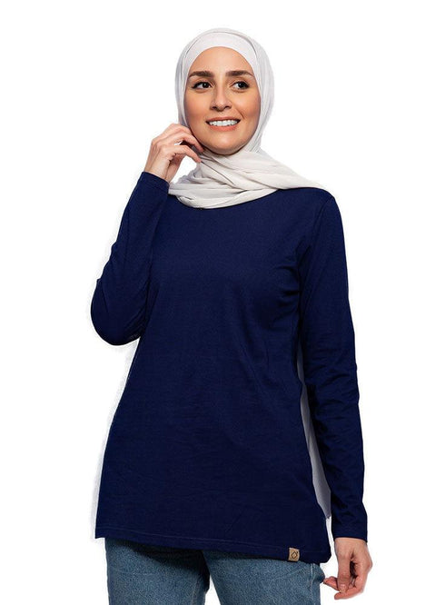 Navy Long - Sleeve - Khotwh