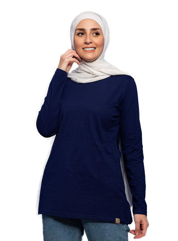 Navy Long - Sleeve - Khotwh