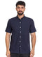 Navy Oxford Half Shirt - Khotwh