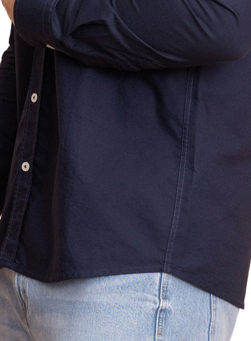Navy Oxford Shirt - Khotwh