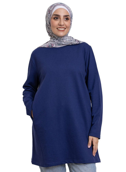 Navy Pocket Tunic - Khotwh