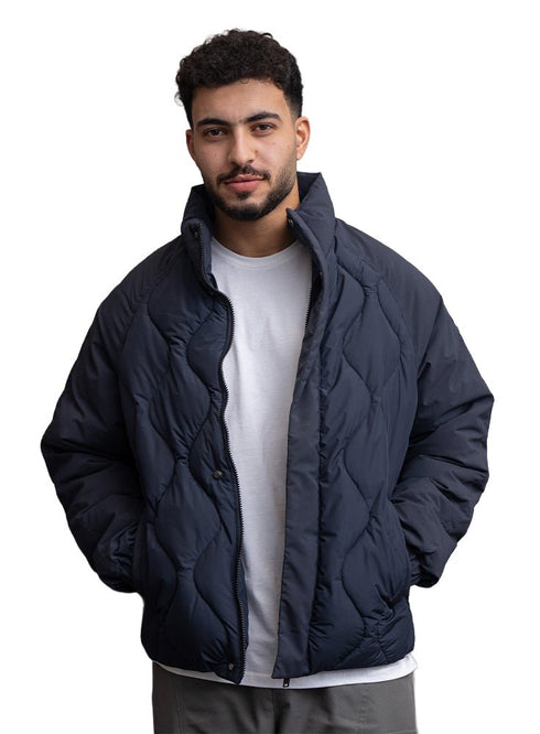 Navy Puffer Jacket 3012 - Khotwh