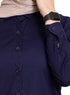 Navy S - Poplin Shirt - Khotwh