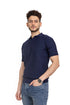 Navy Zigzag F - Z - Polo Neck T-shirt - Khotwh