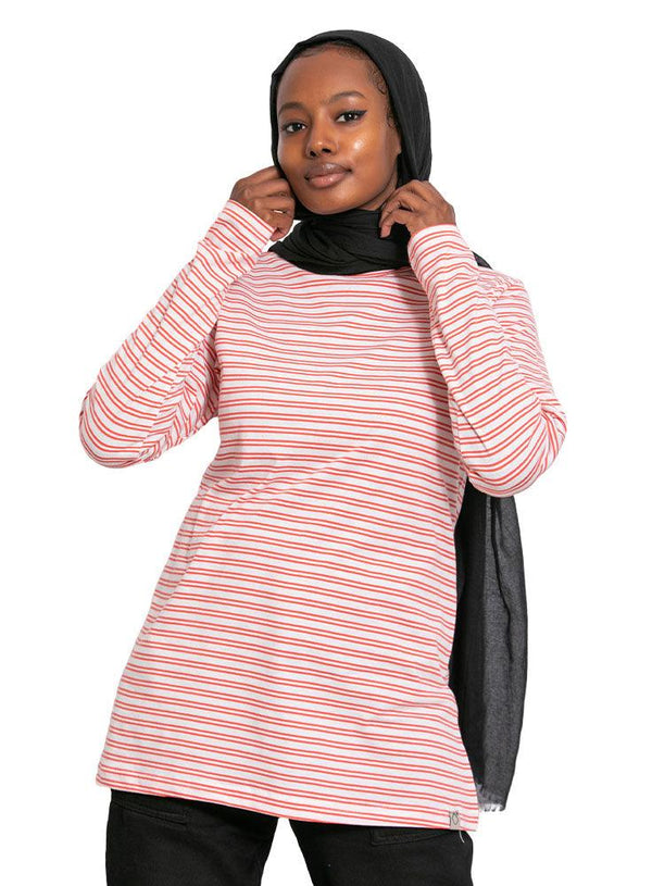 N.Striped Coral B - Long - Sleeve - Khotwh